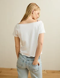 AE Off-the-Shoulder Americana Graphic T-Shirt