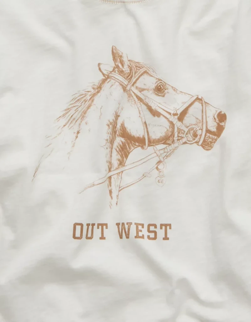 AE Western Graphic Hey Baby Tee
