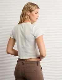 T-shirt rétréci à imprimé western AE