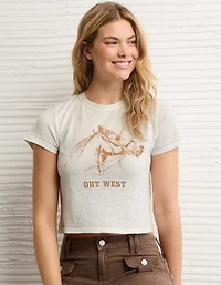 AE Western Graphic Shrunken Tee