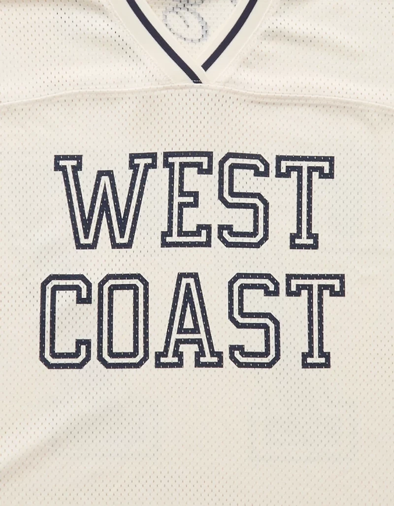 T-shirt à imprimé en jersey maille AE