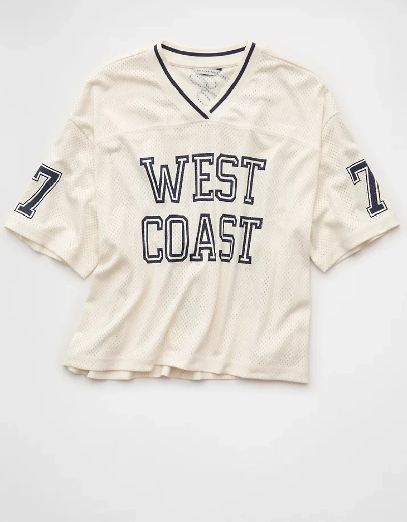 T-shirt à imprimé en jersey maille AE