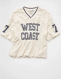 T-shirt à imprimé en jersey maille AE