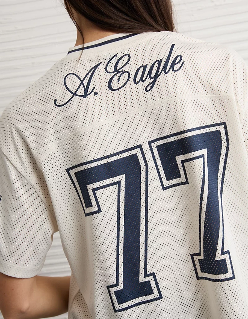 T-shirt à imprimé en jersey maille AE