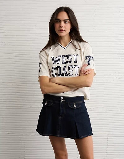 T-shirt à imprimé en jersey maille AE