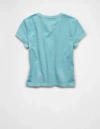 T-shirt court ajusté à imprimé AE