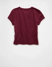 AE Fitted Cropped Graphic T-Shirt