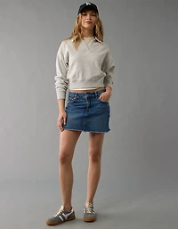 AE Stretch High-Waisted Perfect Denim Mini Skirt