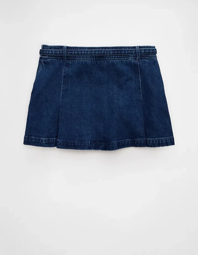 Minijupe-short à taille basse AE