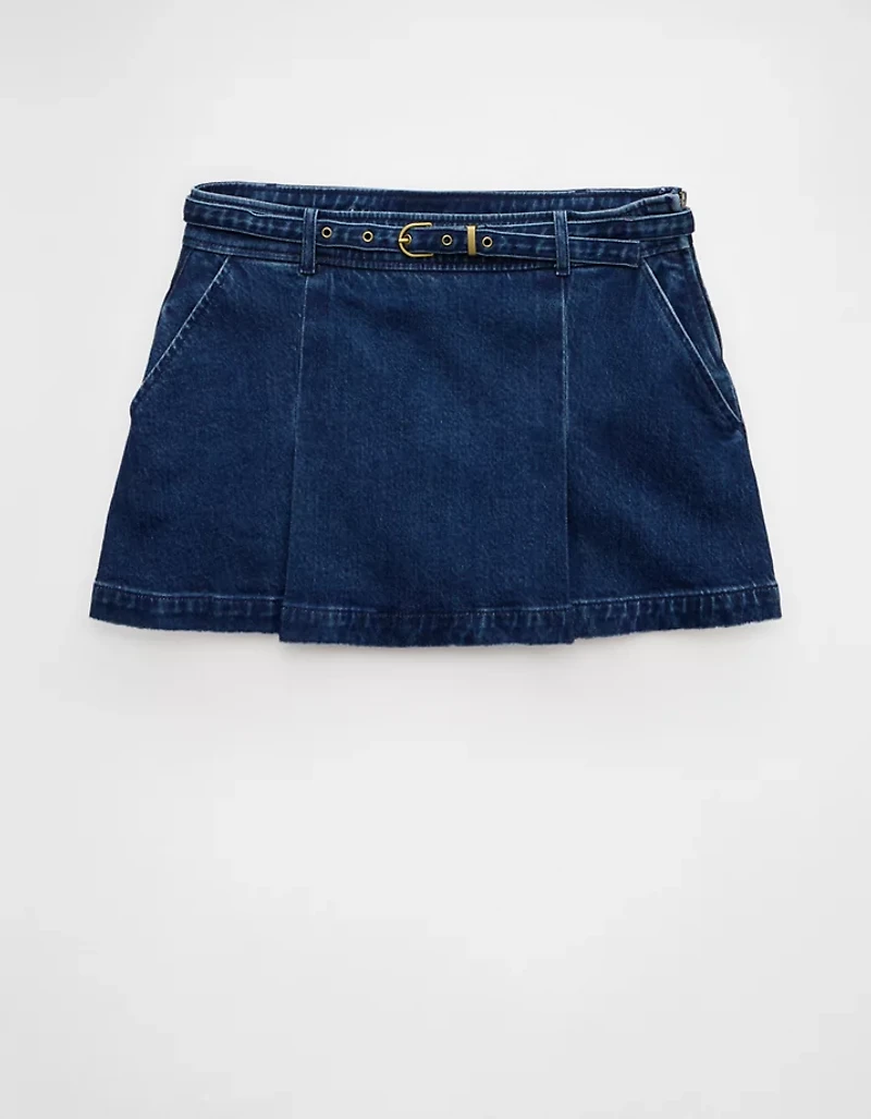 Minijupe-short à taille basse AE