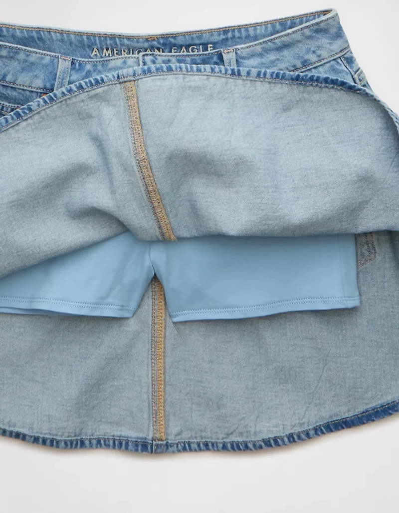 AE Stretch High-Waisted Circle Mini Skort