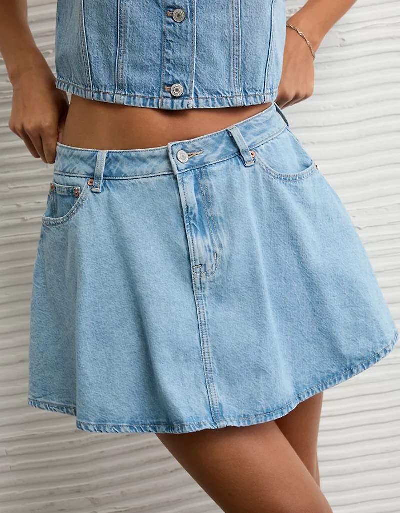 AE Stretch High-Waisted Circle Mini Skort