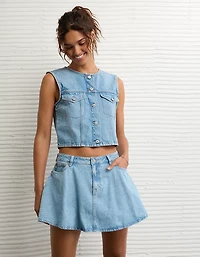 AE Stretch High-Waisted Circle Mini Skort