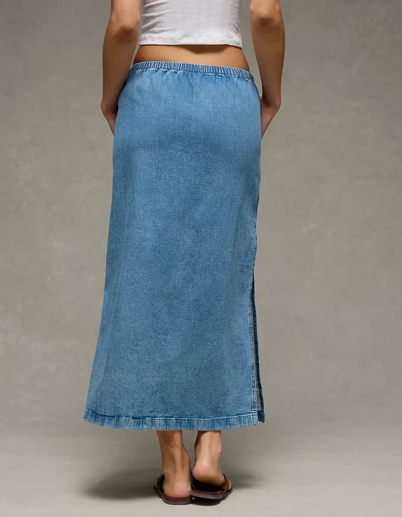 AE Dreamy Drape Pull-On Maxi Skirt