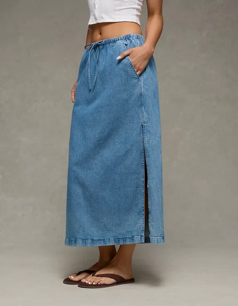 AE Dreamy Drape Pull-On Maxi Skirt