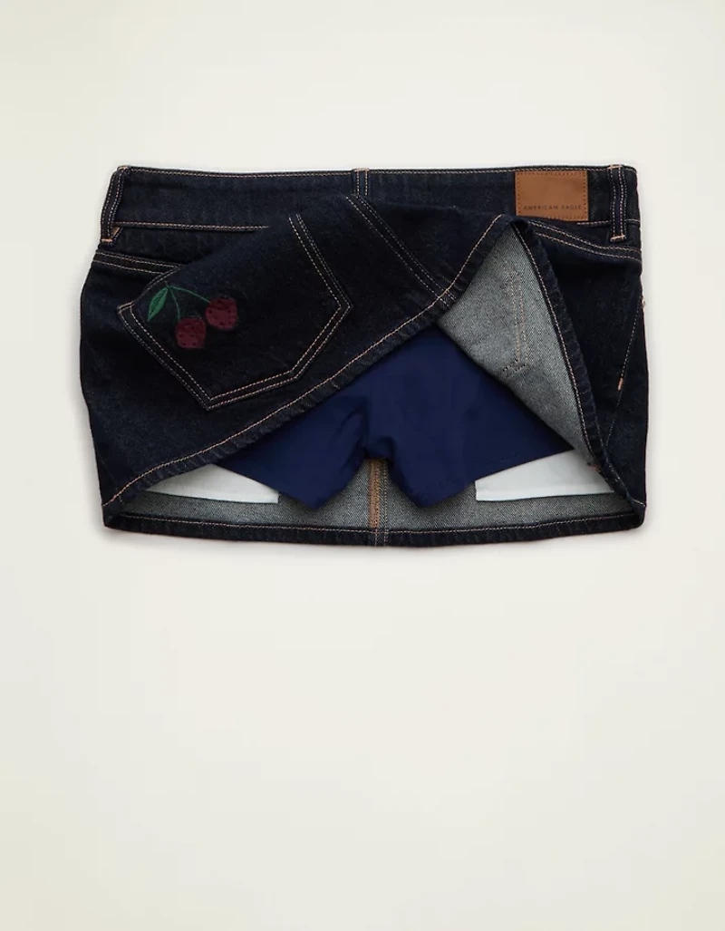 Minijupe parfaite à taille très basse extensible AE