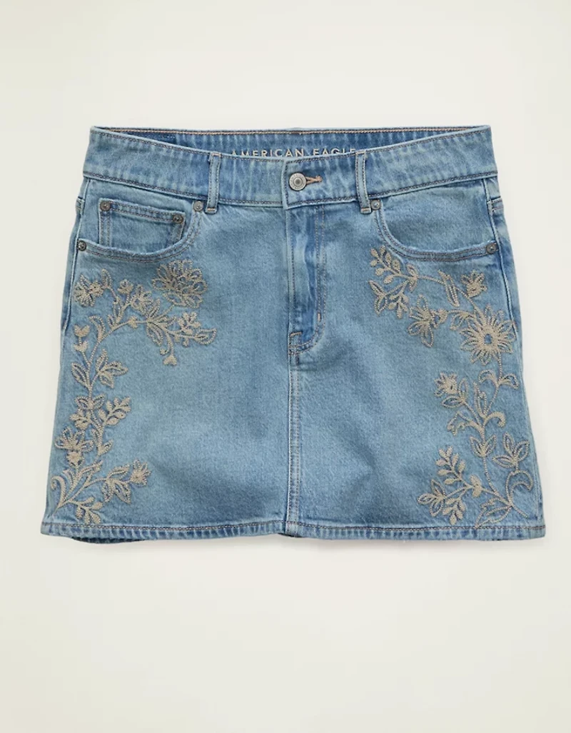 Minijupe parfaite à taille haute extensible AE