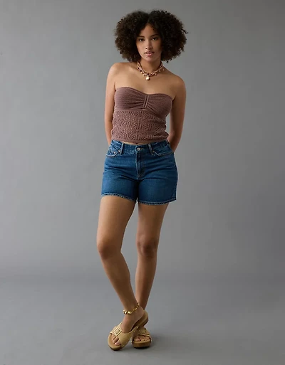 AE 6" Strigid Curvy Super High-Waisted Relaxed Denim Short