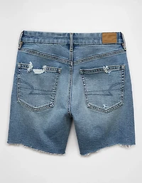 AE 6" Strigid Curvy Ripped Super High-Waisted Relaxed Denim Short