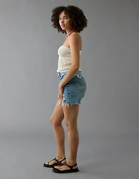 AE 6" Strigid Curvy Ripped Super High-Waisted Relaxed Denim Short