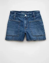 AE 3" Strigid Curvy Super High-Waisted Relaxed Denim Short