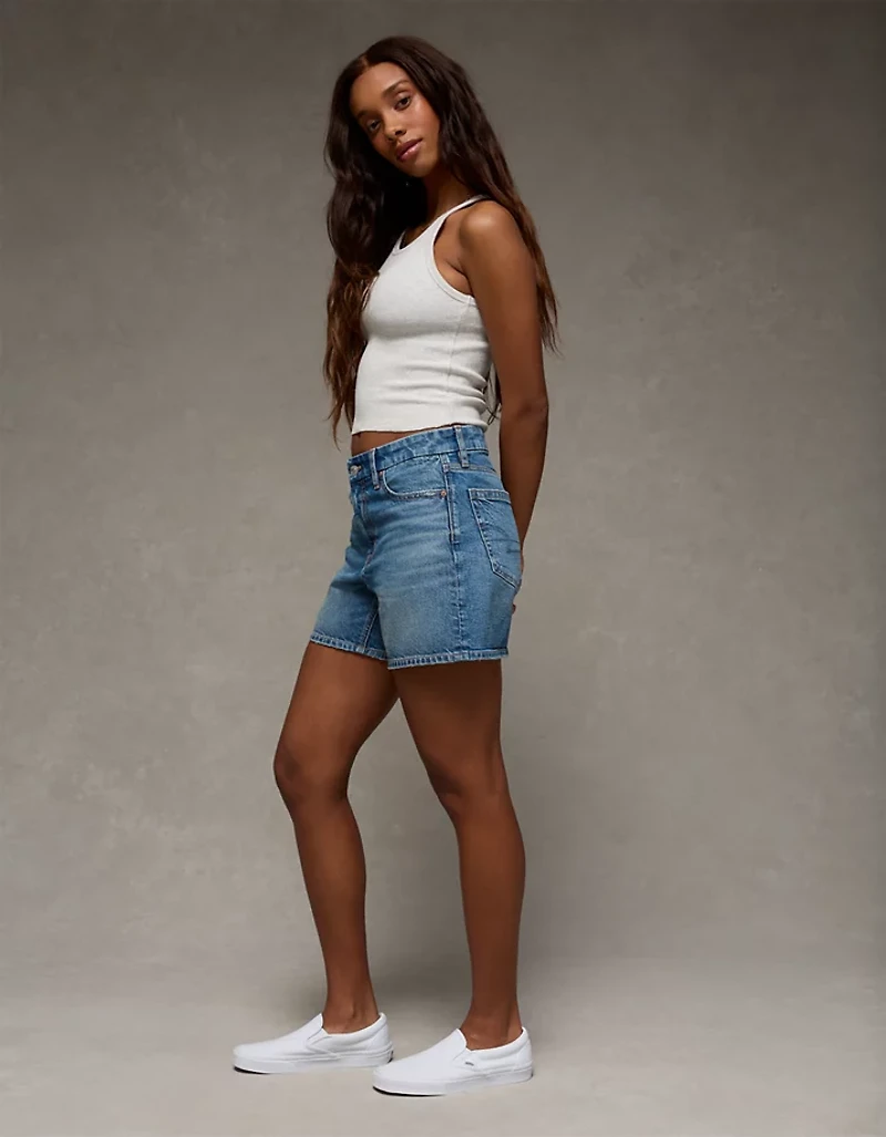 AE 6" Strigid Curvy Super High-Waisted Relaxed Denim Short