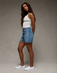 AE 6" Strigid Curvy Super High-Waisted Relaxed Denim Short