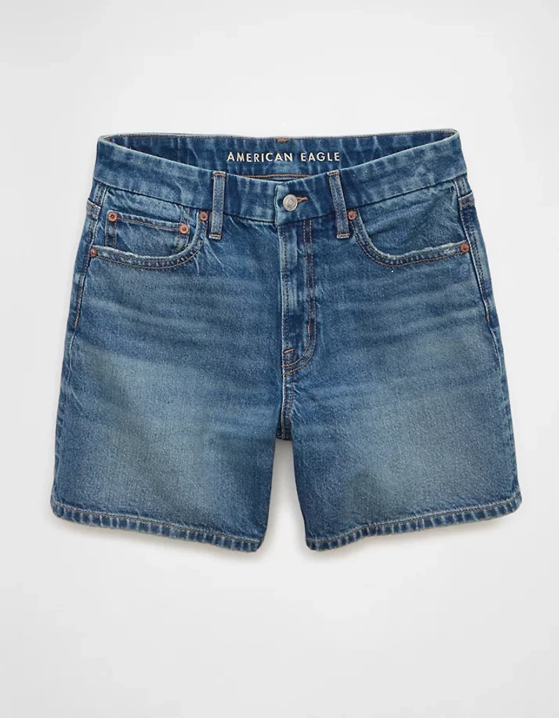 AE 6" Strigid Curvy Super High-Waisted Relaxed Denim Short