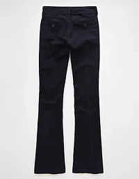 Pantalon à jambe évasée taille haute extensible AE