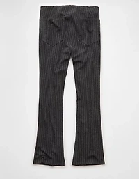 Pantalon à la cheville jambe évasée seconde peau taille haute extensible AE