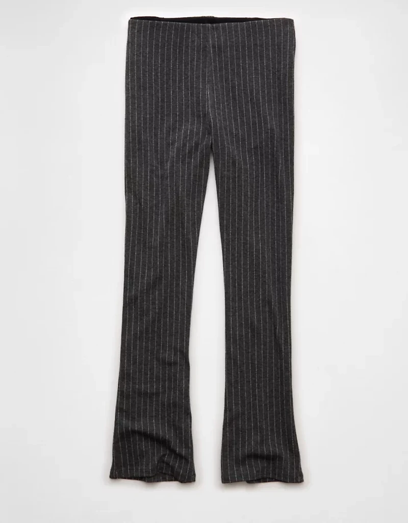 Pantalon à la cheville jambe évasée seconde peau taille haute extensible AE