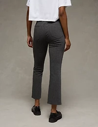 Pantalon à la cheville jambe évasée seconde peau taille haute extensible AE