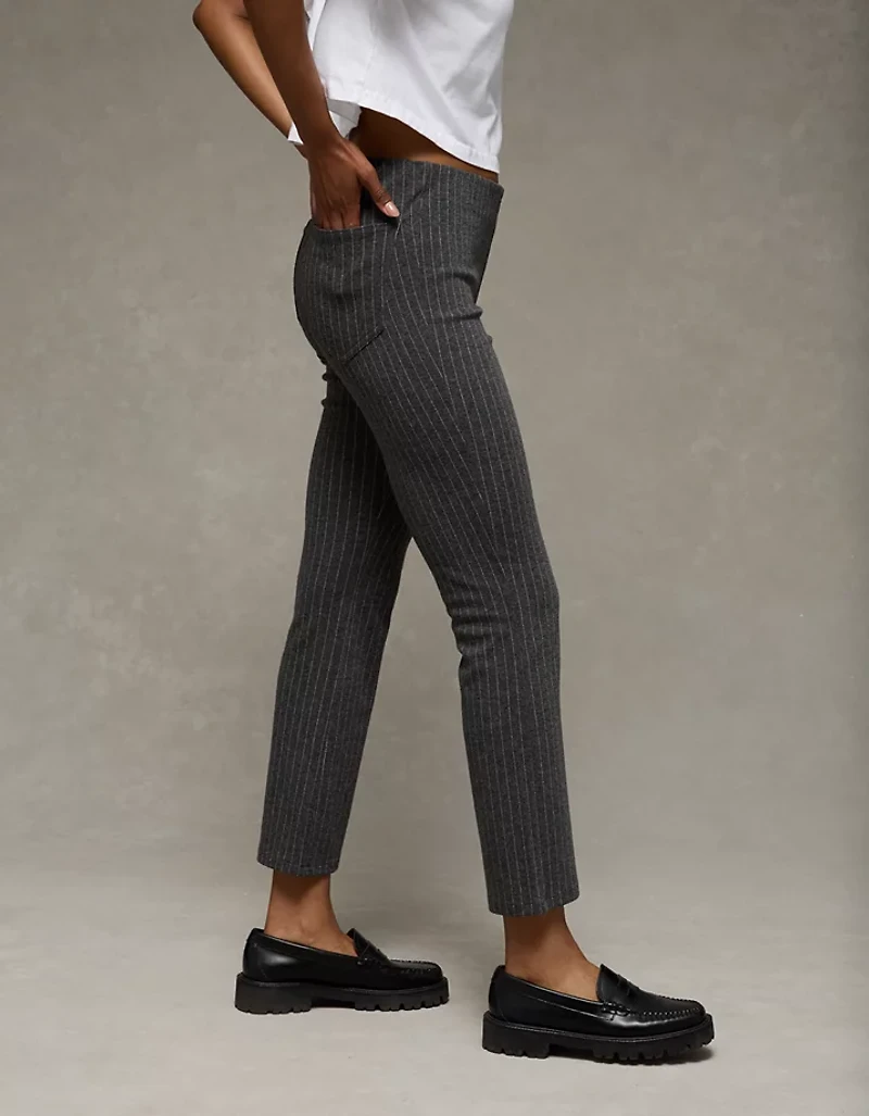 Pantalon à la cheville jambe évasée seconde peau taille haute extensible AE