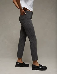 Pantalon à la cheville jambe évasée seconde peau taille haute extensible AE