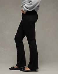 AE Stretch Low-Rise Kick Bootcut Khaki Pant