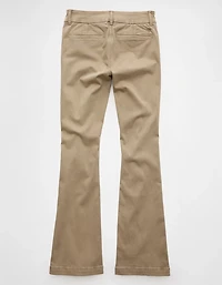 AE Stretch Low-Rise Kick Bootcut Khaki Pant