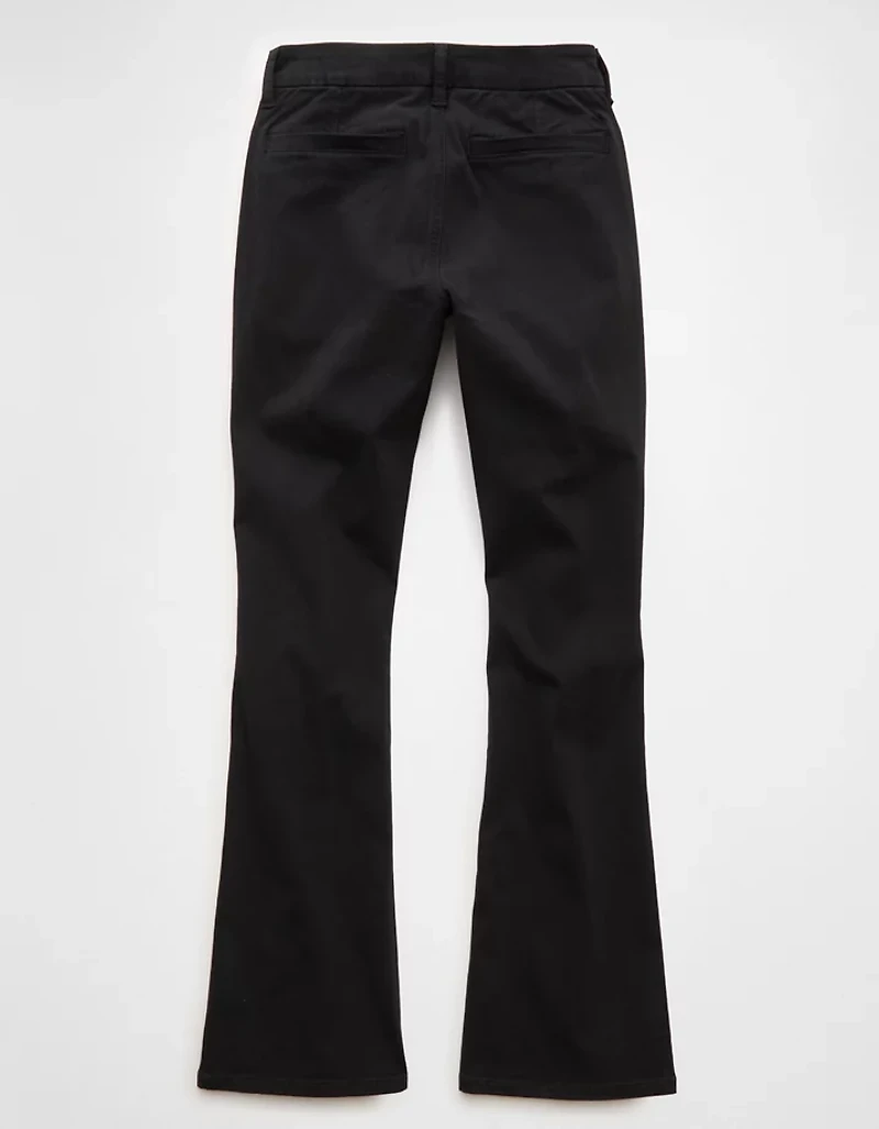 AE Curvy Low-Rise Kick Bootcut Khaki Pant