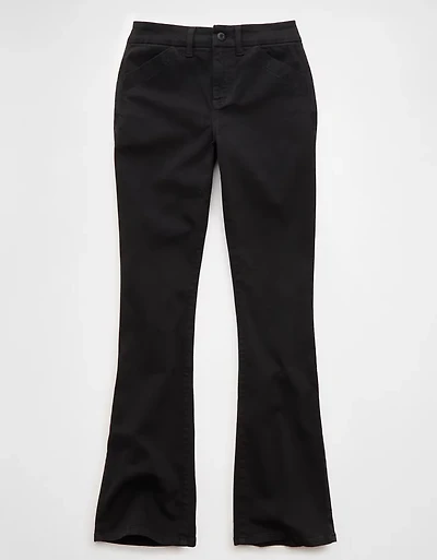 AE Curvy Low-Rise Kick Bootcut Khaki Pant