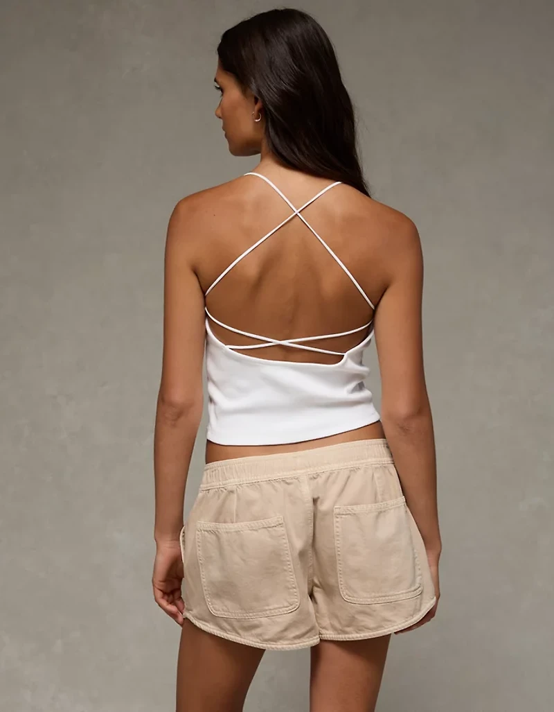 AE Dreamy Drape Stretch Low-Rise Pull-On Shortie