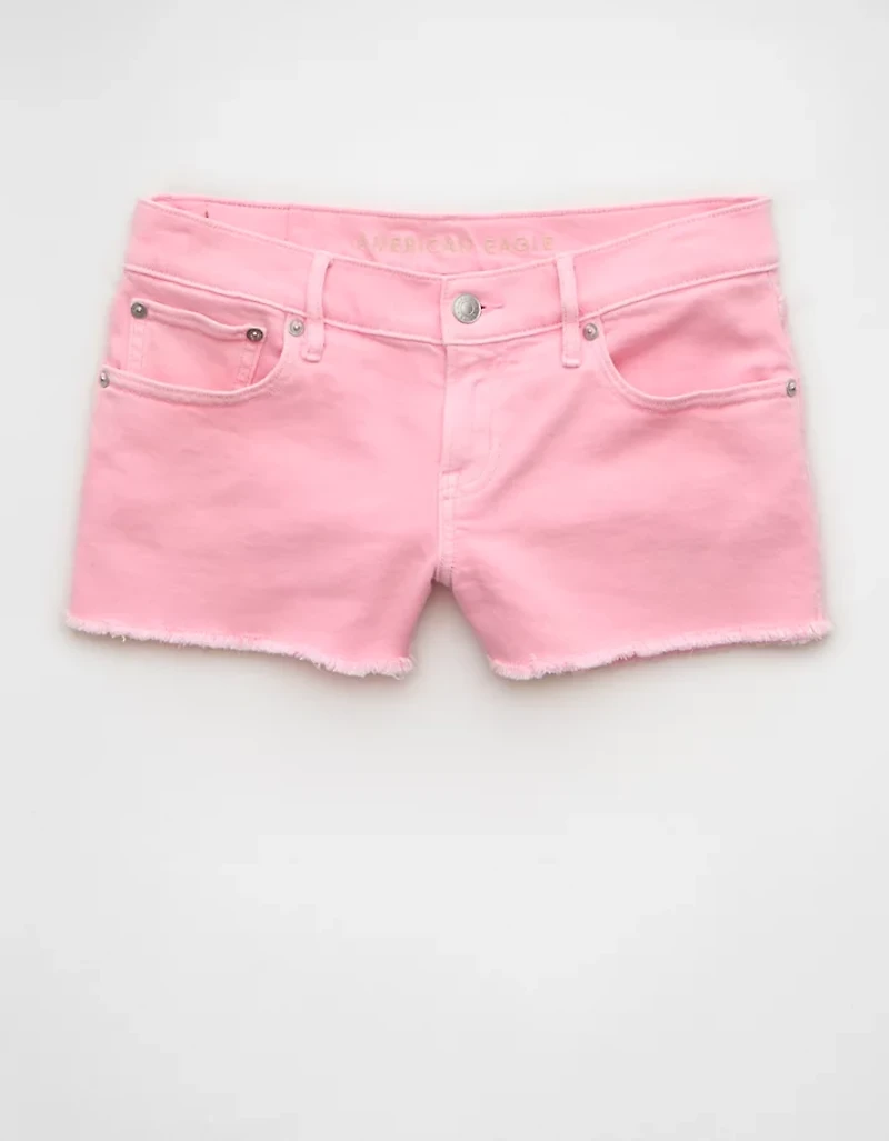 Short très court parfait en denim à taille basse extensible AE