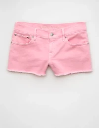 Short très court parfait en denim à taille basse extensible AE