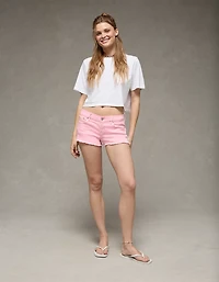 Short très court parfait en denim à taille basse extensible AE