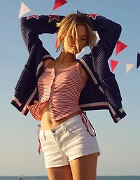 Micro short extensible à taille très basse AE