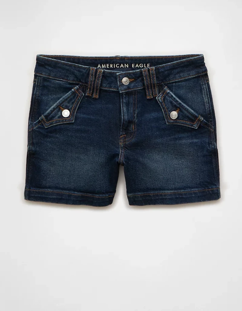 AE Stretch Low-Rise Perfect Denim Midi Short