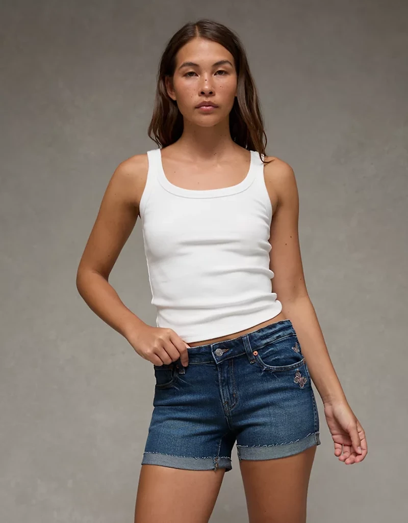 AE Stretch Low-Rise Perfect Denim Midi Short