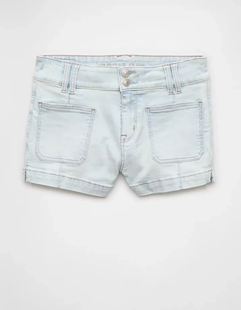 Short court déchiré à taille haute en denim Next Level AE