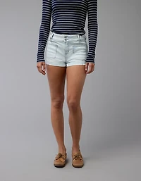 Short court déchiré à taille haute en denim Next Level AE
