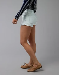 Short court déchiré à taille haute en denim Next Level AE