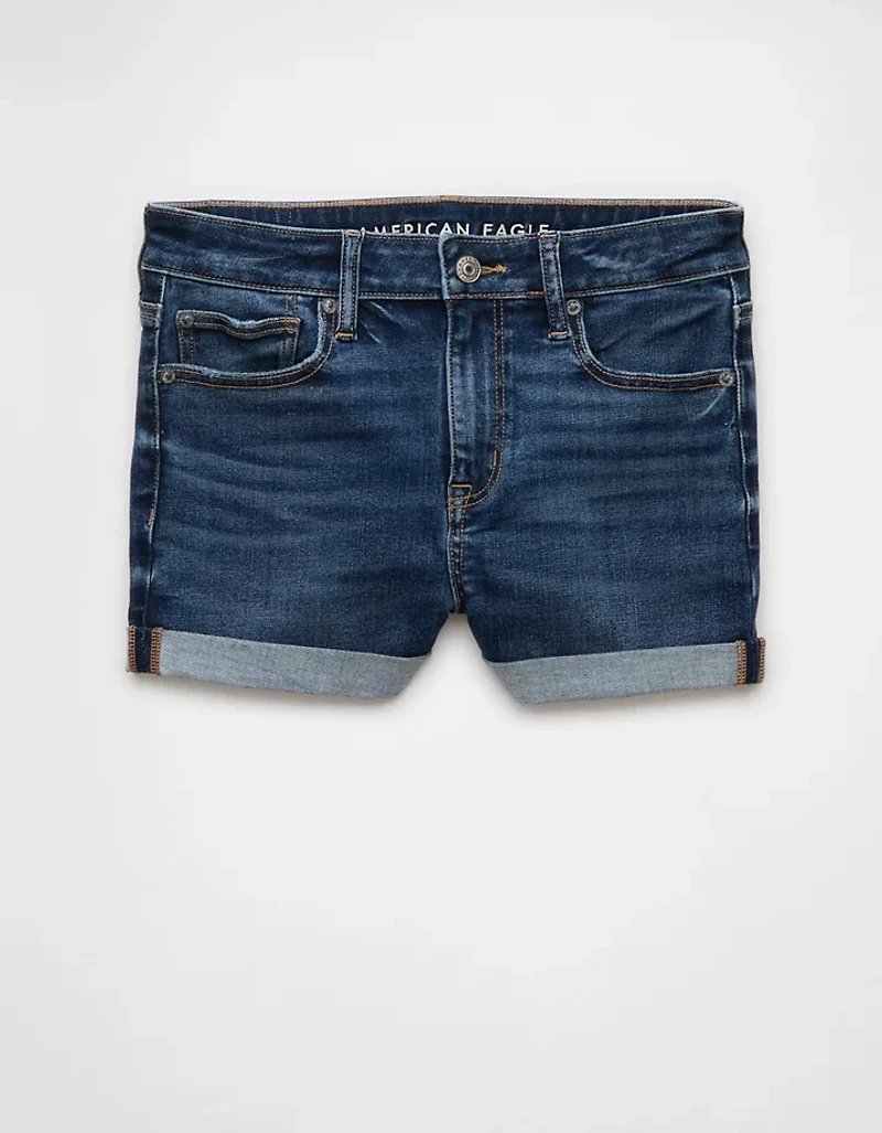 Short court en denim à taille haute Next Level AE