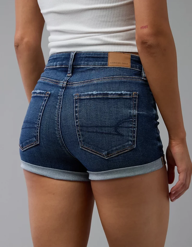 Short court en denim à taille haute Next Level AE